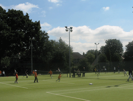 A junior coaching session